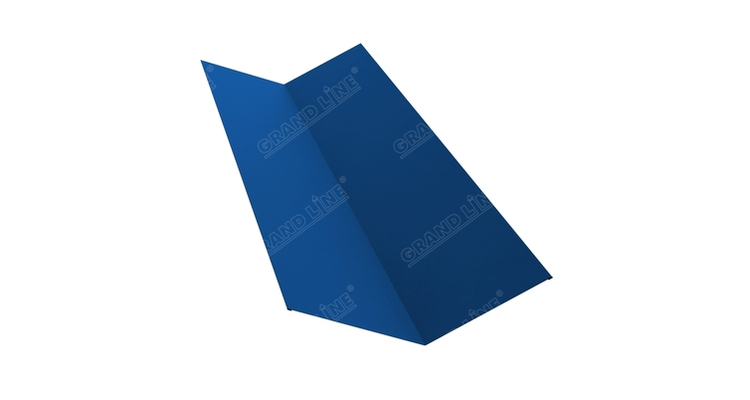 Планка ендовы верхней 145х145 0,7 PE с пленкой RAL 5005 сигнальный синий (2м)