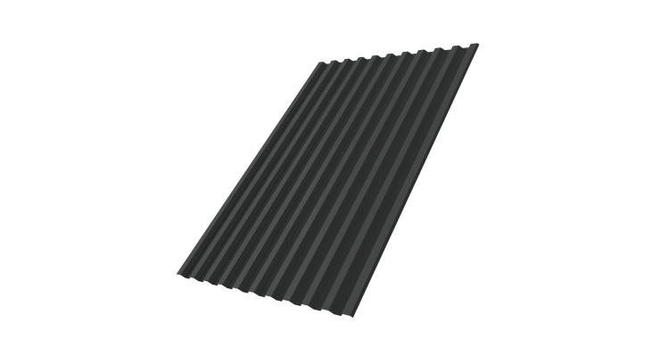 Профнастил С21R 0,5 Satin RAL 7016 антрацитово-серый