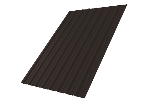 Профнастил С10A 0,5 PurPro Matt 275 RR 32 темно-коричневый