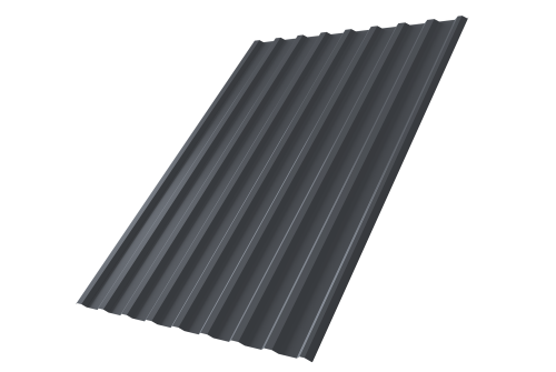 Профнастил С20R 0,5 Drap ТХ RAL 7024 мокрый асфальт