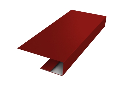 J-Профиль 12мм 0,5 Satin с пленкой RAL 3011 коричнево-красный (2м)