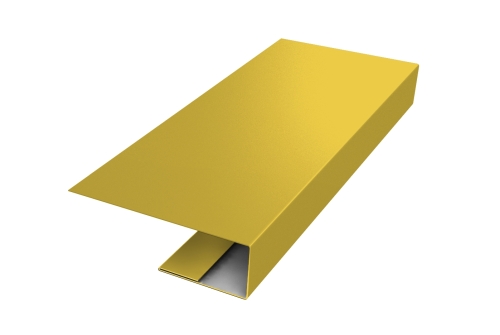 J-Профиль 12мм 0,45 PE с пленкой RAL 1018 цинково-желтый (2м)