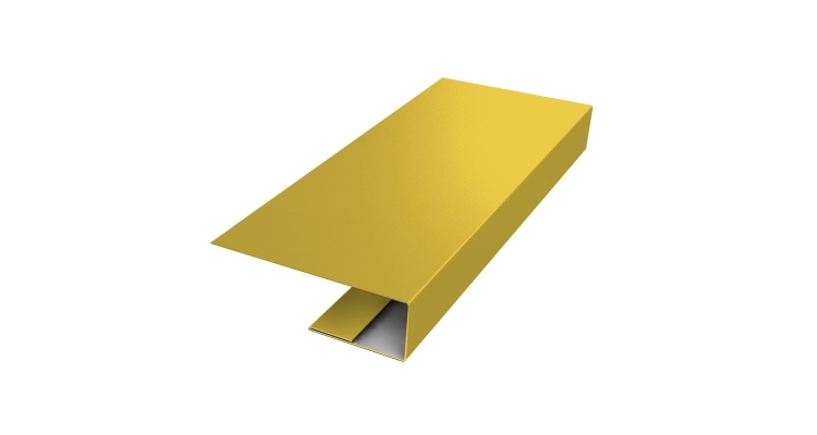 J-Профиль 12мм 0,45 PE с пленкой RAL 1018 цинково-желтый (2м)