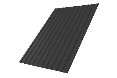 Профнастил С8А 0,45 PE-Double RAL 7016 антрацитово-серый