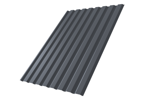 Профнастил С20А 0,4 PE RAL 7024 мокрый асфальт