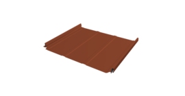 Кликфальц Pro Line Grand Line 0,5 Satin Matt TX с пленкой на замках RAL 8004 терракота