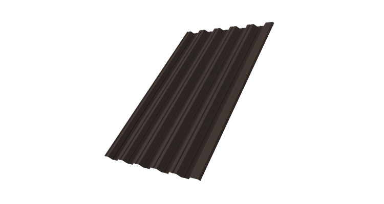 Профнастил HC35R Grand Line 0,5 PurPro RR 32 темно-коричневый