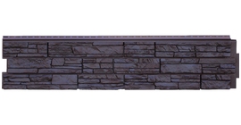 Панель фасадная Grand Line Крымский сланец Premium Acryl, уголь