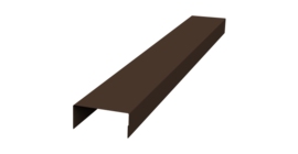 Крышка 45х20 жалюзи Texas 0,7 PE RAL 8017 шоколад (2,5м)