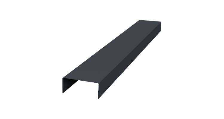 Крышка 45х20 жалюзи Texas 0,45 Drap TR RAL 7024 мокрый асфальт (3м)