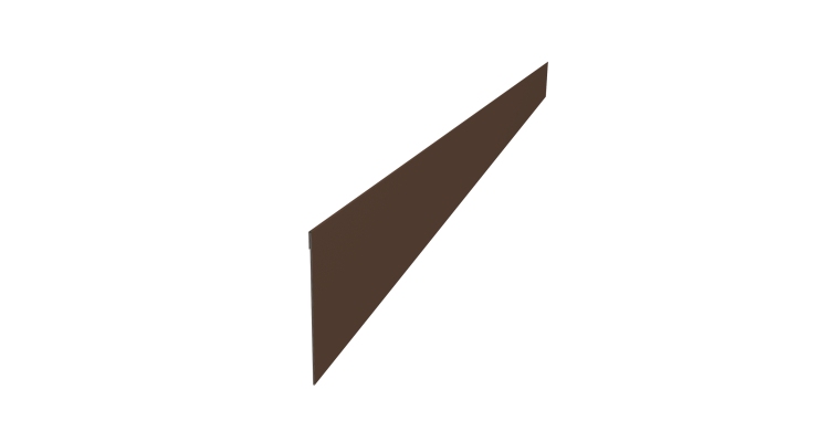 Ламель забора жалюзи Palermo 0,45 Drap-double TX RAL 8017 шоколад