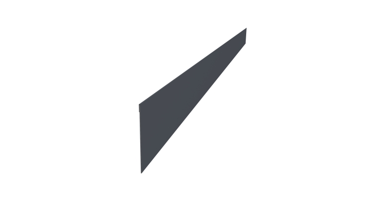 Ламель забора жалюзи Palermo 0,5 Atlas X RAL 7024 мокрый асфальт