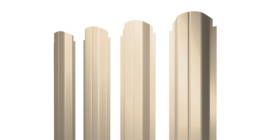 Штакетник П-образный А фигурный 0,5 Satin RAL 1015 светлая слоновая кость